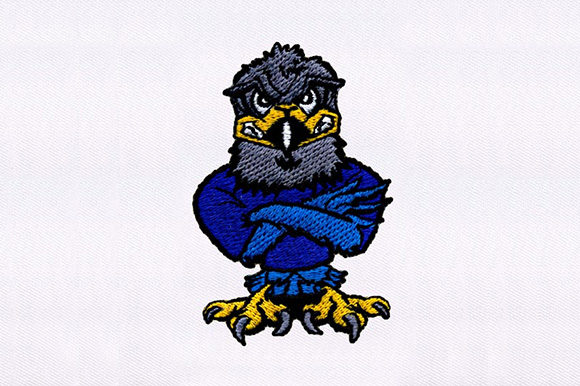 Blue Gray Eagle Embroidery Design Review for Etsy Sellers