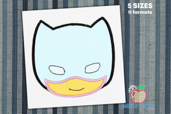 Cartoon Super Hero Kid Applique: A Seasonal Embroidery Gem