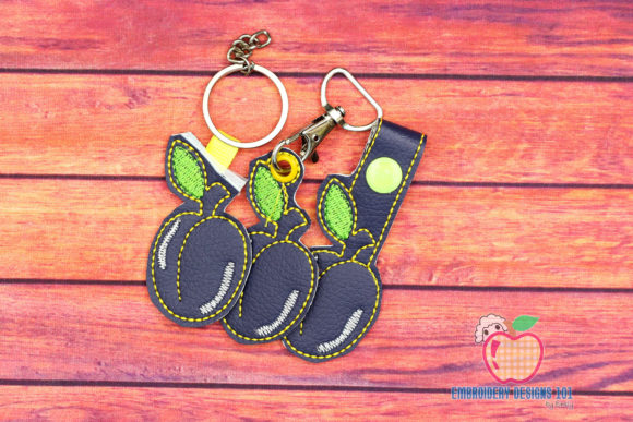 Damson Fruit with Leaf ITH Keyfob Review for Craft Fairs
