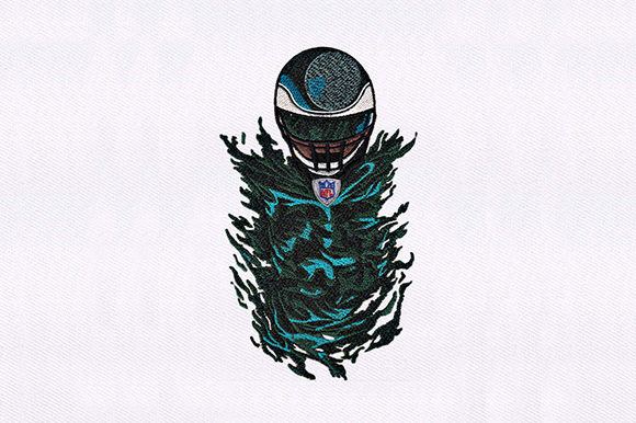 Modern Football Player Embroidery Design Review