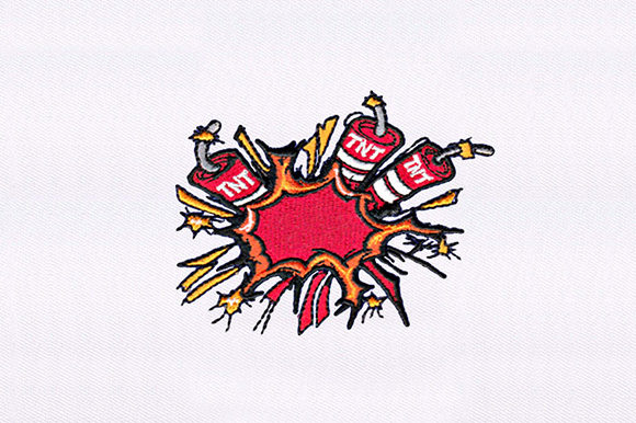 Red TNT Bombs Design Review for Boutique Sweatshirts