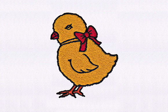 Ribbon Tied Chick Design Review for Embroidery Sellers