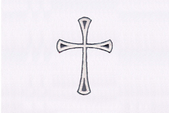 White and Gray Cross Embroidery Design Review