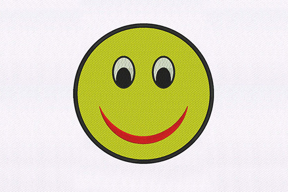 Yellow Smiling Emoji Design Review for Craft Fair Products