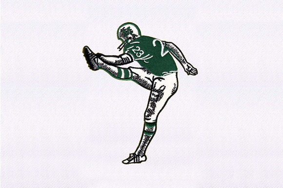 Youthful Football Spirit in Embroidery
